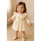 Bebe Dantelli Kız Bebek Elbise