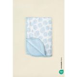 Bebe Marin Seashell Müslin Bebek Battaniyesi Mavi 120x120 cm