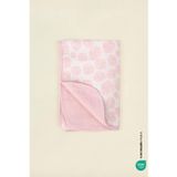 Bebe Marin Seashell Müslin Bebek Battaniyesi Pembe 120x120 cm