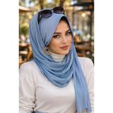 Bebe Mavi Şapkalı Şal