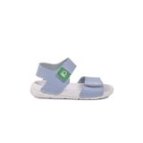 Bebe Mavisi Cırtlı Kız Bebek Sandalet BN-1252 B