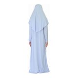 Bebe Mavısı Fermuarlı Namaz Elbısesı