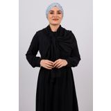 Bebe Mavisi Pratik Hazır Geçmeli Tesettür Bone Sandy Kumaş Taşlı 1456_11