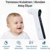 Bebebao Protemp Medikal Temassız Ateş Ölçer – Kulaktan Alından Hızlı Ölçüm ve Dijital Ekran - Beyaz