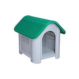 Bebebebek Plastik Köpek Kulübesi Kolay Kurulum İç ve Dış Mekan 85 * 71 * 66cm (Yesil)