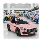 Bebeck 444 Gtr Sport 12V Uzaktan Kumandalı Akülü Araba Tek Kişilik Pembe Renk ve Deri Koltuk