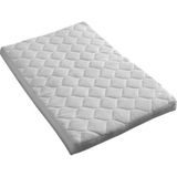 Bebeck Alezli Ortopedik Oyun Parkı Yatağı, Pamuk Yatak 70X120 Beyaz - Çok Renkli - 100 x 100 cm