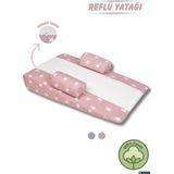 Bebeck Bebek Reflü Yatağı, Yastığı Yıkanabilir Kılıf Pembe