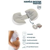 Bebeck Çok Fonksiyonlu Hamile Destek Yastığı Katlanabilir Ayarlanabilir Destekli Hamile Yastığı