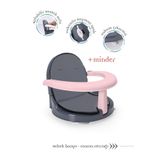Bebeck Perfecto Yandan Açılır Minderli Banyo & Mama Oturağı Pembe