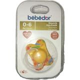 Bebedor 0-6 Ay Simetrik Uçlu Emzik-Sarı - 0 - 6 Ay
