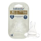 Bebedor 303 Hızlı Akış Silikon Biberon Emziği 6 Ay+ FAR3034