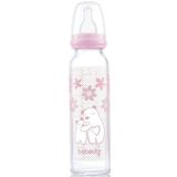 Bebedor 41302 Isıya Dayanıklı 250 ml Pembe Cam Biberon