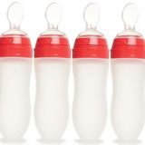 Bebedor 7509 6x120 ml Silikon Kaşıklı Şeffaf +6 Ay Biberon