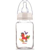 Bebedor Desenli Cam Biberon 125ML (KOD:30302) - Desen/at - 125 ml - Kırmızı