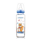 Bebedor Desenli Cam Biberon Sincap Dar Ağız 250 Ml 31302