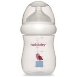 Bebedor Desenli Geniş Ağızlı PP Biberon 180ml, Mor