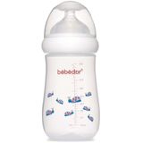 Bebedor Desenli Geniş Ağızlı PP Biberon, 260ml, Mavi