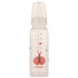 Bebedor Desenli PP Biberon 250ml, Mavi-Gri