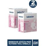 Bebedor Göğüs Pedi Hijyenik Tekli Ambalaj 40'lı 2 Adet - Standart