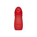 Bebedor Isı İle Renk Değiştiren Cam Biberon, 260 ml, 0-6 Ay, Kırmızı
