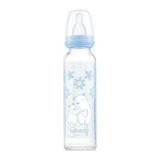 Bebedor Isıya Direnç/dayanıklı Cam Biberon 250ML (KOD:41302) - Mavi - 250 ml