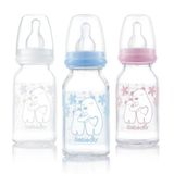 Bebedor Silikon Emzikli Isıya Dayanıklı 125 ml 0+ Ay Cam Renkli Biberon