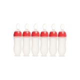 Bebedor Silikon Kaşıklı Biberon 120ml, 6 Ay+, Şeffaf, 6'lı Set
