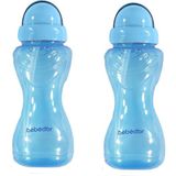 Bebedor Sportif Pipetli Bardak 330 ml Mavi 2'li Paket - Renkli