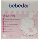 Bebedor Ultra İnce Göğüs Pedi 40 Adet Yumuşak Katmanlı Cilt Dostu ve Nefes Alır