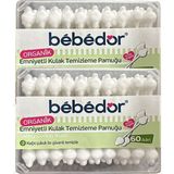 Bebedor x 2 Adet Organik Güvenlikli Kulak Temizleme Çubuğu - 0 - 4 Yaş