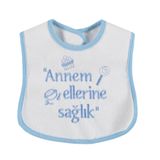 Bebegen Annem Ellerine Sağlık Yazılı Mavi Önlük