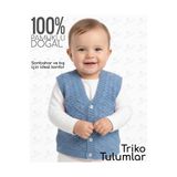 Bebegen Triko Mavi Erkek Bebek Yelek