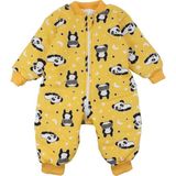Bebegen Unisex Sarı Panda Yıldız Desenli Uyku Tulumu 2.5 Tog - 1 Yaş