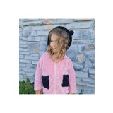 BEBEĞİME ÇORAP Bebek-Çocuk Peluş Kapüşonlu Hırka