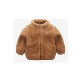 BEBEĞİME ÇORAP Dik Yaka Peluş Fermuarlı Çocuk Hırka