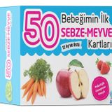 Bebeğimin İlk 50 Sebze-Meyve Kartları - Minik Damla - Zeynep Doğru