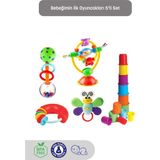 Bebeğimin Ilk Oyuncakları 5'li Set - Eğitici Oyuncak & Çıngırak & Dişlik & Mama Sandalyesi Oyuncağı - Yok