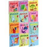 Bebeğimin Minik Kitapları Serisi 12 Kitap Dikkat ve Zeka Geliştirme 0-2 Yaş İçin