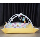 Bebeğimister Pamuk 100% Bebek Oyun Halısı ve Çocuk Alanı - 112 x 78 cm - Sarı