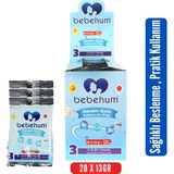 Bebehum 3 Numara Tek Kullanımlık Bebek Devam Sütü 20 Adet - Hediyesiz