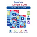 bebehum 5 Numara Devam Sütü 2 Yaş+ 800 gr x 3 Adet (2400 gr)