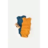 Bebek 2 Parça Kolsuz Body, %50 Modal Kumaş - %50 Organik Pamuk, Bebek Ve Yenidoğan Serisi - Csym11110