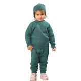 Bebek 3’lü Takım - Uzun Kollu Üst, Alt Ve Bere 3-6 AY/YEŞİL