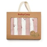 Bebek 7'Li Mix Ağız Mendili 25X25cm, %100 Organik Pamuk, Bebek Ve Yenidoğan Serisi - Csy5961