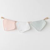 BEBEK AĞIZ MENDİLİ 3 PCS WASHCLOTHS 20X20 LOVE FAMILY MUSLIN Karışık KARISIK COLORFUL STD