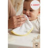 Bebek Ağız Mendili & Yüz Havlusu 4'lü 25X25 - Sarı