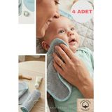 Bebek Ağız Mendili & Yüz Havlusu 4'lü 25X25 - Yeşil