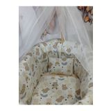 Bebek Ayılı Sepet Beşik Yogan Yastık 55*80