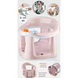 Bebek Banyo Oturağı - Vakum Tabanlı Bebek Mama Oturağı - Bel Destekli Vakumlu Mama,Pudra
